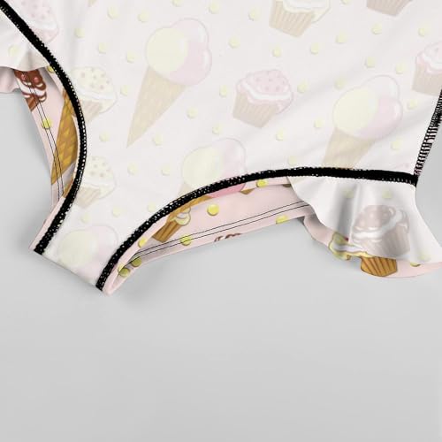 Image of Girls One Piece Swimsuit Macaroni Cheese Pasta Food Ruffles Swimwear Bathing Suits 3-12 Years