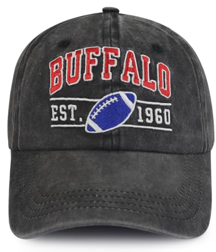 Terojnkl Embroidered City Football Hat Men Women Unisex Fans Baseball Cap