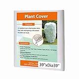 Agfabric .55oz Plant Cover for and Shrub Wrap for Winter Frost Protection (39''x39'')