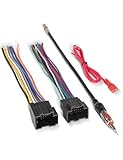 RED WOLF Radio Wiring Harness w/Antenna Adapter Compatible with 2006-2013 GM GMC Sierra Chevy Impala Buick Cadillac Install Aftermarket Stereo CD Player Receiver Wire Cable Adapter