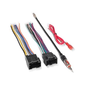 RED WOLF Radio Wiring Harness w/Antenna Adapter Compatible with 2006-2013 GM GMC Sierra Chevy Impala Buick Cadillac Install Aftermarket Stereo CD Player Receiver Wire Cable Adapter