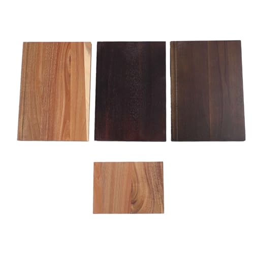 Brrnoo Juego de Tablas de Cortar para Libros, 3 Piezas, Tablas de Cortar de Madera, para Servir, de con Soporte de Madera para Exhibición de Cocina, Embutidos,