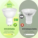 Lumlog GU10 LED Bulbs Cool White 6000K, 5W (50W Eqv), 810LM, CRI>80, 38° Beam, Non-Flicker, Non-Dimmable, Energy Class C, 10 Pack for Home Lighting - Image 7