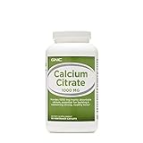 GNC Calcium Citrate 1000mg, 180 Caplets, Support for Building and Maintaining Strong, Healthy Bones