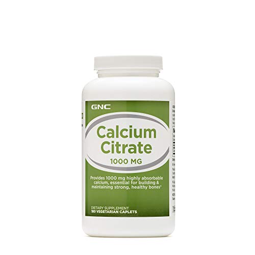 GNC Calcium Citrate 1000,mg -- 180 Vegetarian Caplets