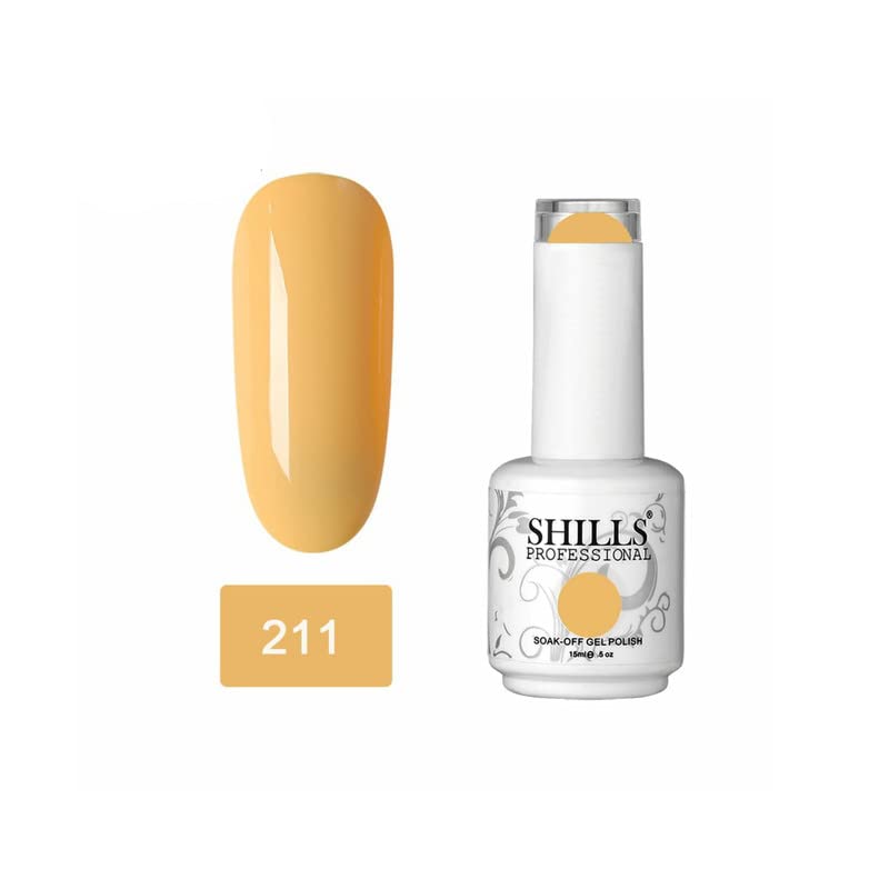 Image of SHILLS PROFESSIONAL UV /LED Soak Off Gel Polish (Gel nail polish) Nail art nail polish Color Shade 211
