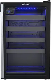 Adega Piubella 100 para 24 Garrafas Preto 220 V