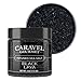 Hawaiian Black Lava Sea Salt - All Natural Unrefined Hawaiian Sea Salt Infused With Activated Coconut Charcoal - Finishing Salt Gluten Free No-MSG Non GMO - 4 Ounces Stackable Jar