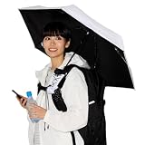 [ミズノ] 日傘 折りたたみ傘 ハンズフリー 遮光 遮熱 UV 晴雨兼用 メンズ レディース コンパクト 収納ケース付 92881 ホワイト