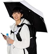[ミズノ] 日傘 折りたたみ傘 ハンズフリー 遮光100% UV100% 遮熱 晴雨兼用 メンズ レディース コンパクト 収納ケース付 92881