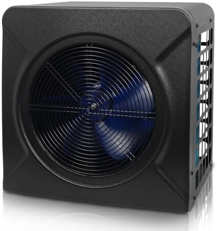 Small pool heat pump that will change your summer swimming experience 4 DOEL Mini Swimming Pool Heat Pump, 17100 BTU Electric Pool Heater for Above Ground Pools Heating or Cooling, Titanium Heat Exchanger, 115V 60Hz