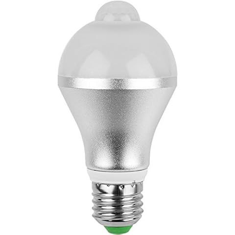 GPCT 9W Infrared Motion Activated/Detector/Sensor E26 LED Warm/Cool Bulb. Auto ON/Off, Outdoor/Indoor Dusk to Dawn Light Bulb- Front Door Garage/Basement/Hallway/Stairs/Patio/Backyard/Porch/Yard Cover
