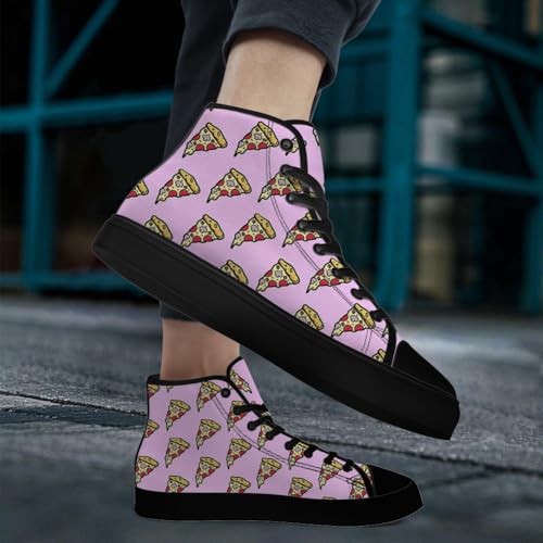 Pizza High Top Canvas Shoes for Men Women High Top Sneakers Lace Up Casual Shoes Gifts for Boyfriend Girlfriend2