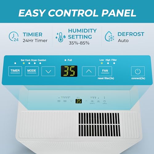 22-Pints-Dehumidifiers-for-HomeWith-24-Hour-Timer-Function-Automatic-Defrost-Multiple-Dehumidification-Modes-Suitable-for-Large-Rooms 22 Pints Dehumidifiers for HomeWith 24 Hour Timer Function Automatic Defrost Multiple Dehumidification Modes Suitable for Large Rooms