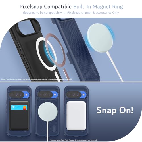 Image of TUDIA MergeGrip Magsafe Compatible for Pixel 10 & 10 Pro Case - Indigo Blue