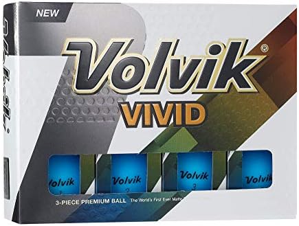 Volvik Vivid Matte Finished Colored Golf Balls (One Dozen)