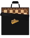 Peradix Wooden Chess Board 18.89' Professional Tournament Chessboard With Storage Bag, Walnut & Maple Inlaid, Premium Classic Board Game For Adults, Kids And Family Game Night, Gift Package, No Pieces