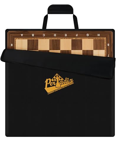 Peradix Wooden Chess Board 18.89" Professional Tournament Chessboard With Storage