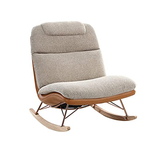 NOALED Sillas mecedoras de Ocio, Mecedora nórdica Sencilla y Moderna, sofá Individual, Dormitorio, balcón, sillón Perezoso, Silla de Ocio para Siesta para Adultos