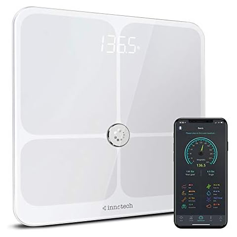 Innotech Smart Body Fat Scale Bluetooth Digital BMI Bathroom Weight Scales Body Composition Analyzer with Free APP Cover