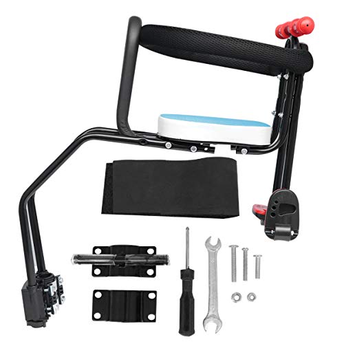 BESPORTBLE, assento de bicicleta infantil, portátil, suporte frontal, carregador de bicicleta com co