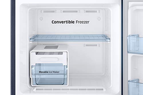 Image of Samsung 265 L 3 Star Inverter Frost Free Double Door Refrigerator(RT30A3A234U /HL,Rythmic Twirl BLUE)