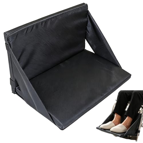 Pedana Poggiapiedi Per Sedia A Rotelle, Cojín Elevador Ajustable con Soporte Para Piernas Reposapiés Antideslizante 360° Almohadilla Elevadora Plegable Universal Para Sillas De Ruedas
