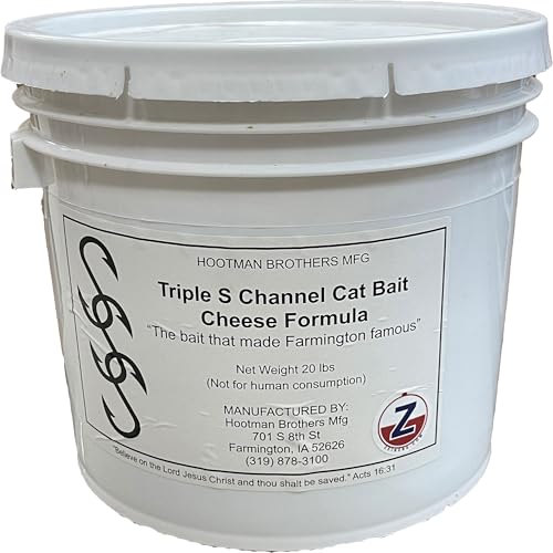 Generic Triple S Catfish Bait 20Pail - Original Cheese Formula - Formerly Sonnys Super Sticky, Brown