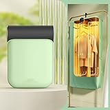 ◉ 【Portable et facile à utiliser】 Le sèche-linge compact est pliable, portable, petit, léger, facile à assembler et à démonter, l'économiseur d'espace ultime et peut être utilisé presque partout. Petits espaces, appartements, dortoirs, hôtels, bureaux et plus encore. Si vous l'avez, vous n'avez pas besoin d'aller à la laverie for sécher les vêtements, ce qui vous permet de gagner du temps et d'être hygiénique. Idéal for la maison, l'appartement, les voyages.