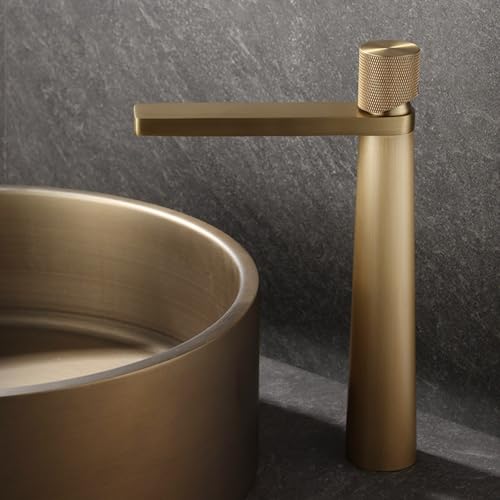 Robinet d'évier vintage MOCHAMIK en laiton rétro monocommande pour salle de bain