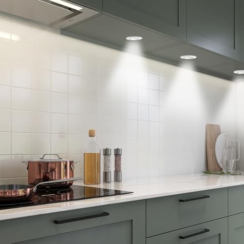 Luces de empuje para armarios con diseño elegante y disco LED brillante 2