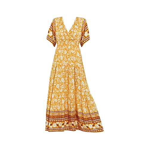 Robe longue fleurie confortable et fluide pour dissimuler les rondeurs