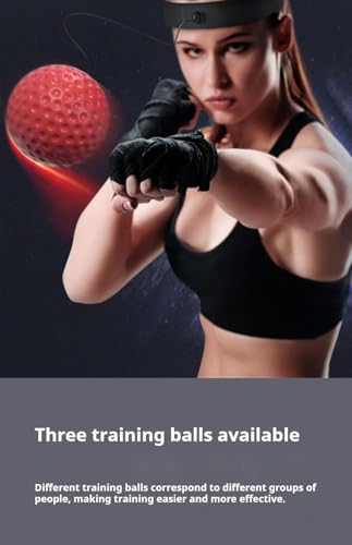 Image of Fitcozi Reflex Training Ball Kit with Carrying Case, Punching Speed Equipment for Hand-Eye Coordination