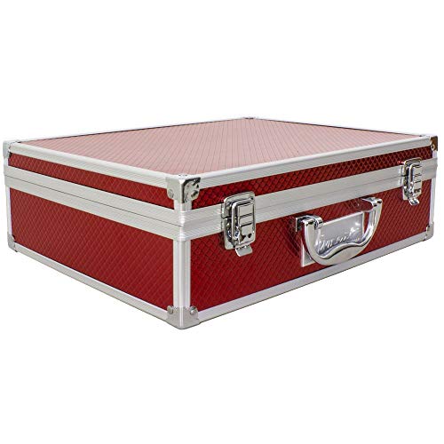 Vincent Master Case Travel Stylist Barber Case (Small, Red) - Thumbnail 3
