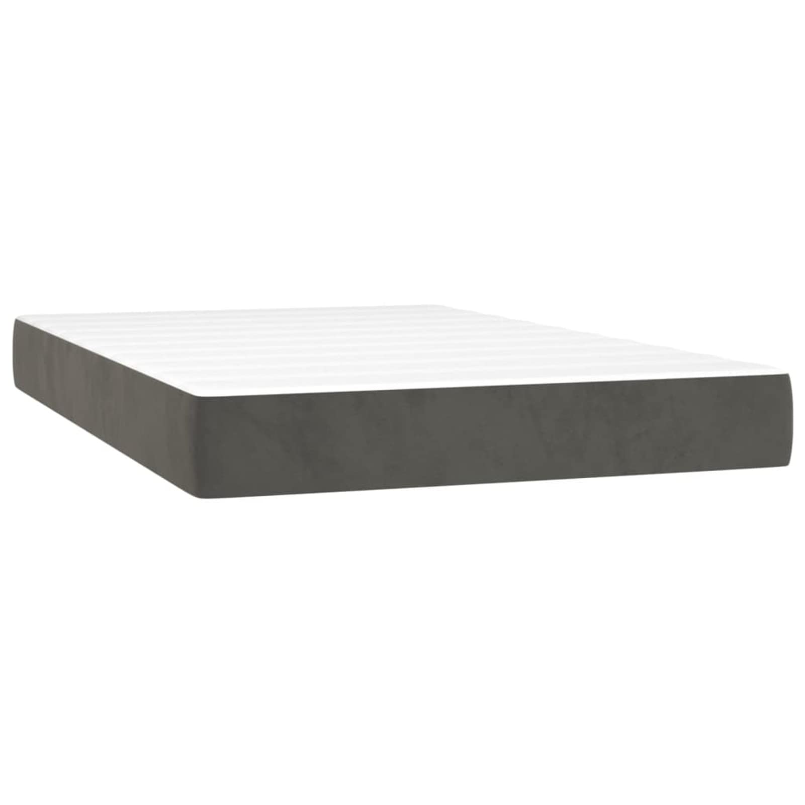 LAPOOH Matelas de lit à Ressorts ensachés Gris foncé 120x200x20 cm,Matelas Ressort,avec Sommier Et Matelas Lit,Matelas Ressort Latex