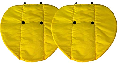 LoveNCreatures - Diva Edition - Chicken Saddle Jacket (2 Apron Pack) Hen Supplies w/Over The Wing Poultry Feather Saver | Hackle to Tail Safety Pad & Pecking Protection Vest -Medium/Large Breeds