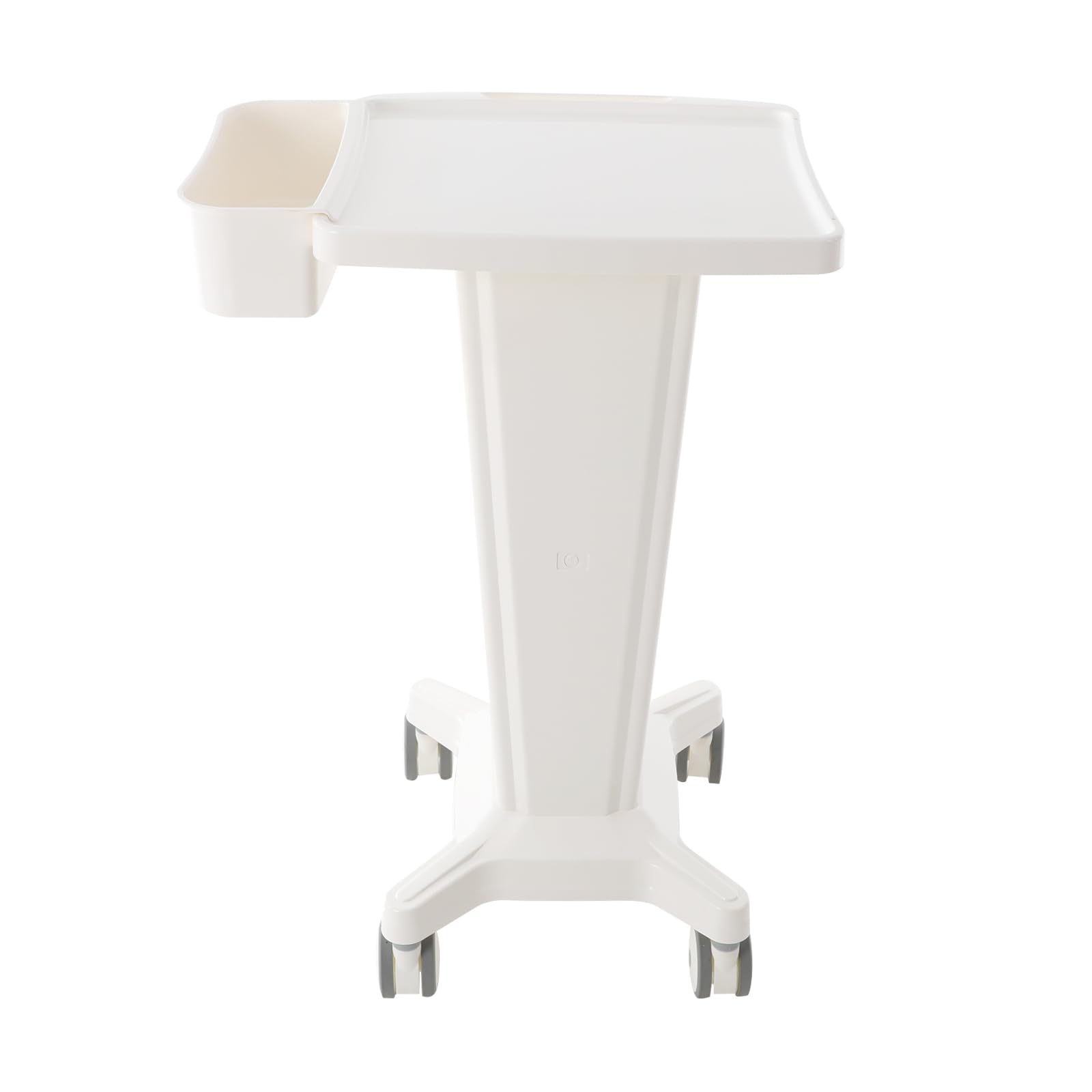 Carro de cosméticos con ruedas ABS Beauty Salon Trolley hasta 60 kg Portátil Carro de Peluquería con Soporte Lateral y Asa para Peluquería Salón de Belleza SPA, Blanco