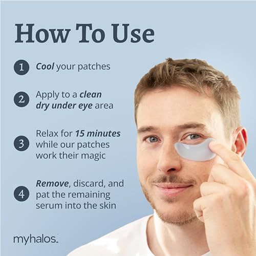 MyHalos® Under Eye Gel Patches, Eye Masks Skincare, 24 Under Eye Patches - Image 4