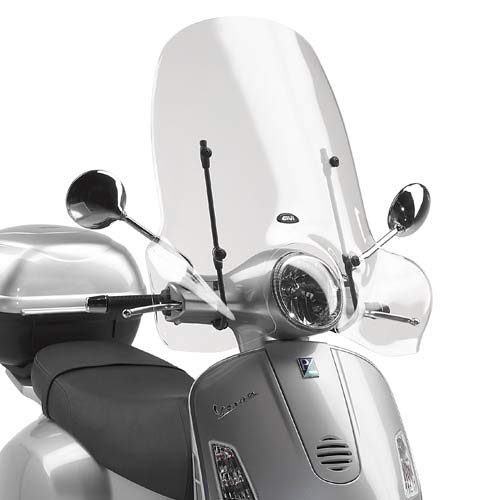 104A A104A|37 PARABREZZA VISIERA SCHERMO CUPOLINO PARAVENTO + ATTACCHI GIVI COMPATIBILE CON PIAGGIO VESPA LX 50 125 150 2008 MOTO SCOOTER - 11