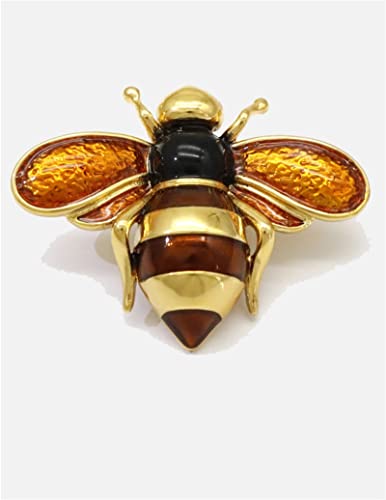 Vintage Brooch Insect Bee Enamel Jewelry All-Match Light Luxury Temperament Jewelry Niche Pin Exquisite Suit Accessories #TOP5