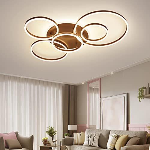 Plafonnier LED moderne avec télécommande pour corriger l'éclairage agressif du salon