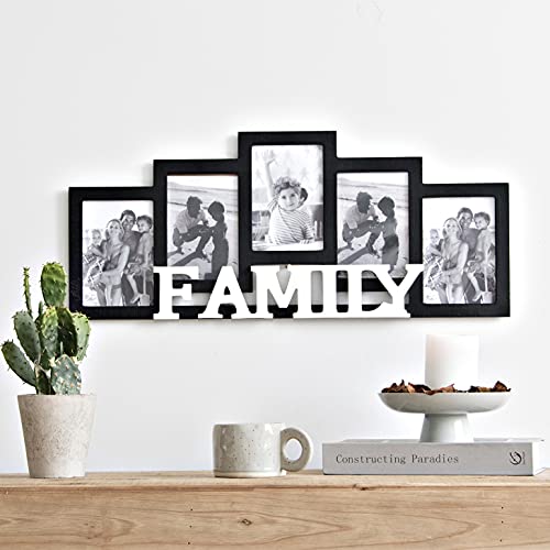 JUMBO HUMBLE Wood Wall Hanging Family Picture Photo Frame Collage,