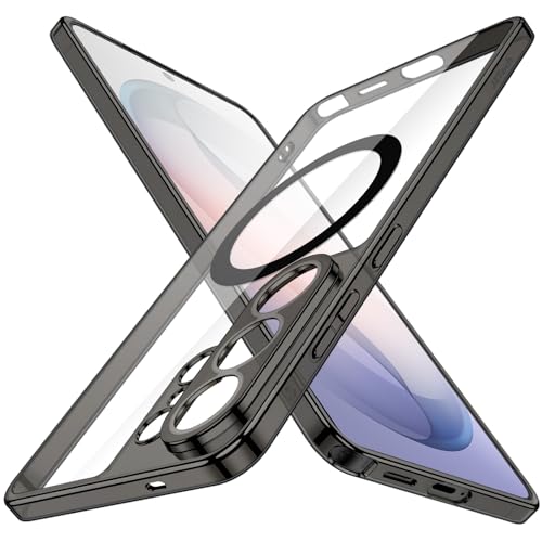 Image of JETech Magnetic Slim Cover Case for Samsung Galaxy S26 Ultra, Compatible with MagSafe, Camera Lens Full Protection, Ultra-Thin Lightweight Clear Minimalist Protective Phone Cover (Black)