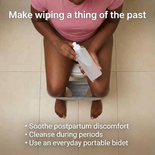Image of Dimes Peri Bottle for Postpartum Care - 8 oz Perineal Squirt Bottle - Postpartum Essentials for New Moms - Easy to use Portable Bidet for women