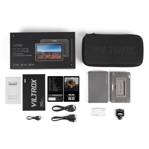 image for VILTROX DC-X3 Touchscreen FHD IPS Camera Monitor, 2000 nits 4K SDI HDM
