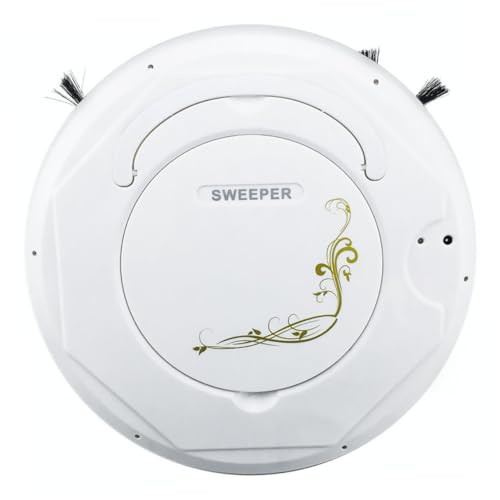 IMIKEYA Robot Balayeur Robot Laveur de Sol Design Compact pour Le Bureau à Domicile