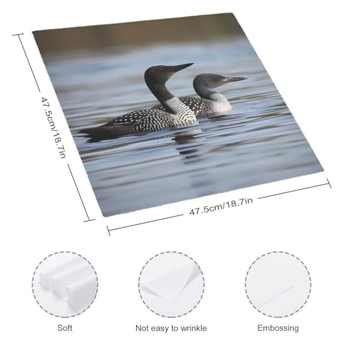 Servilletas de Tela Loon Birds 18.7x18.7 Pulg 4 Piezas miniatura 2