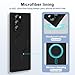 Slim Case for Samsung Galaxy Note20 Ultra 5G [Camera Lens Protector][Mag-Safe] Metal Matte Silicone Soft Rubber Note 20 Ultra Phone Case & Magnetic Wireless Charging for Samsung Note 20 Ultra (Black)