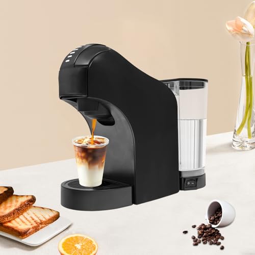 MEELRYD Kapselmaschine, Hochdruckpumpe und Energiesparfunktion, 20 Bar, 0,8l Wassertank, Automatische Power Off 9 Minuten, Coffee & Espresso Machines für Büros, Wohnungen, Kleine Cafés – Bild 4