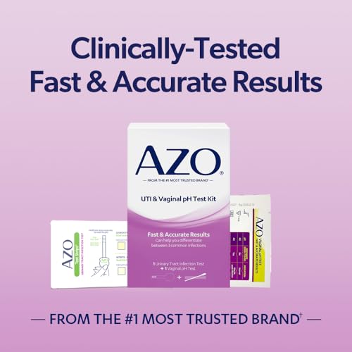 Image of AZO Urinary Tract Infection (UTI) Test Strip + Vaginal pH Test Kit, Fast & Accurate Results, from The #1 Most Trusted Brand, FSA /HSA Eligible (Pack of 2)